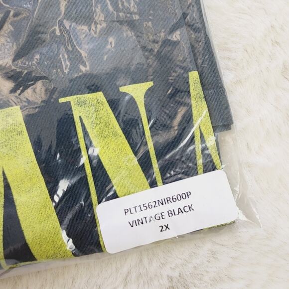 NEW Daydreamer Nirvana Smiley Graphic Band Short Sleeve Tee-Shirt Top - Picture 10 of 16